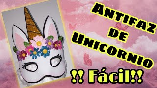 Antifaz de unicornio fácil de hacer¡¡¡¡¡ [upl. by Ertnom65]