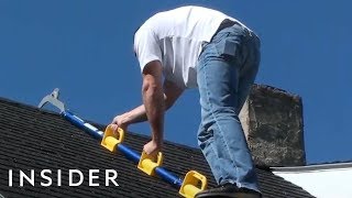 Lightweight Ladder Makes Roof Work Safer [upl. by Valry]