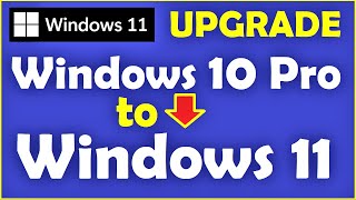 How to Upgrade Windows 10 Pro to Windows 11 Pro without Data Loss [upl. by Salvatore507]