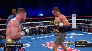 Classic Fight Canelo vs Golovkin 1 [upl. by Ariad671]