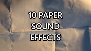 10 Paper Sound Effects  BONUS  ROYALTY FREE [upl. by Clercq]