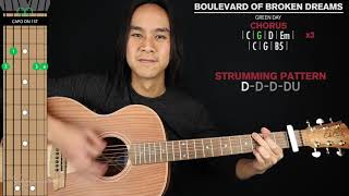 Boulevard of Broken Dreams ACOUSTIC Guitar Cover Green Day 🎸Tabs  Chords [upl. by Attej315]