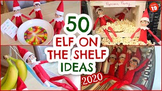 50 ELF ON THE SHELF IDEAS WHAT OUR CHEEKY ELF ON THE SHELF DID  Emily Norris [upl. by Namhcan]