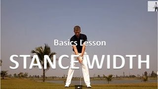 Golf Stance Width Guidelines [upl. by Comethuauc695]