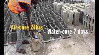 EPISODE 3 How to Make a Standard Cement Block [upl. by Edrahs]