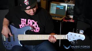 MusicForce Lakland Skyline 5502 Custom Bass Demo [upl. by Kessiah]