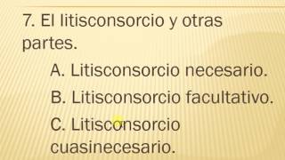 11 Litisconsorcios Necesario facultativo y cuasinecesario [upl. by Orgalim580]