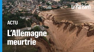 Glissement de terrain inondations  lAllemagne et la Belgique meurtries [upl. by Ozkum782]