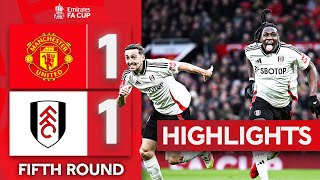 Fulham Knock United Out  Manchester United 11 34 Pens Fulham  Emirates FA Cup 2425 [upl. by Akerdnahs]