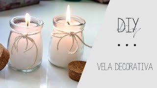 Como fazer vela Decorativa Aromatizada Caseira [upl. by Nariko]