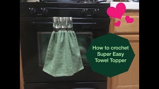 How to crochet Super Easy Towel Topper [upl. by Earlene]