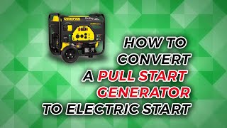 How To Convert a Pull Start Generator to Electric Start [upl. by Yellehs673]