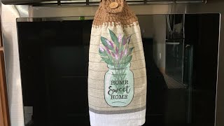 Hanging hand towelKitchen Towel part 1 [upl. by Hattie]