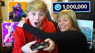 Mom surprises Kid with 10000 VBucks Morgz [upl. by Aizan]