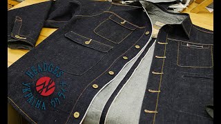 Bespoke Selvedge Denim Jacket  Headges f BRUCEs Overshirt [upl. by Patt]