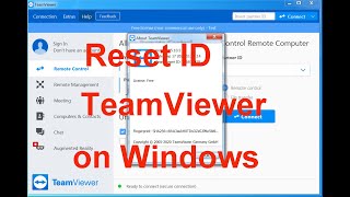 How to reset ID Teamviewer on windows [upl. by Tillo421]