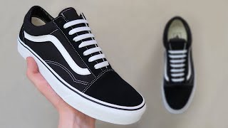 HOW TO BAR LACE VANS OLD SKOOLS 👟🔥 [upl. by Cheatham670]