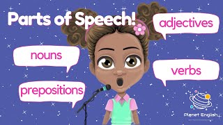 Parts of Speech Sing Along Song [upl. by Aliac]