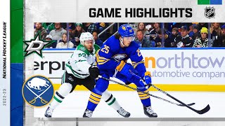 Stars  Sabres 39  NHL Highlights 2023 [upl. by Alleb]