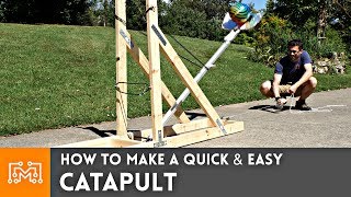 How to Make a Catapult 2 MILLION SUBSCRIBERS  I Like To Make Stuff [upl. by Ahsemaj160]