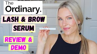 THE ORDINARY MULTIPEPTIDE LASH amp BROW SERUM REVIEW amp DEMO [upl. by Lafleur]