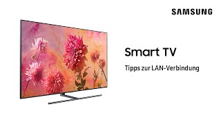 Samsung Smart TV Tipps zur LANVerbindung [upl. by Seafowl173]