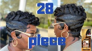 Short Quick weave  Janet Collection 28 Pieces [upl. by Olwena]