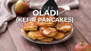 Oladi Russian Kefir Pancakes [upl. by Reifinnej]