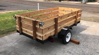 Harbor Freight Utility Trailer Build DIY utilitytrailer [upl. by Aidaas]