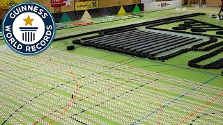 Epic domino show  Guinness World Records [upl. by Dusa]