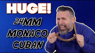 BAYAMJEWELRYCOM HUGE 24MM MONACO CUBAN REVIEW [upl. by Loleta51]