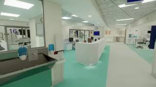 Dunedin Hospitals new ICU Unit  virtual walkthrough [upl. by Atinrev]