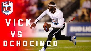 Flag Football Highlights Semifinals Game 2 Ochocinco takes on Michael Vick  NFL [upl. by Teraj]