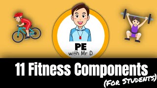 Learn the 11 Fitness Components PE Buddy [upl. by Aivatco482]