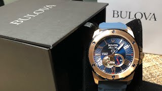 Unboxing and Reviewing the Bulova Marine Star 98A227 [upl. by Prissie]