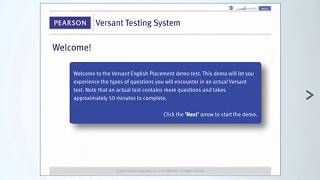 Versant English Placement Test  Product Tour [upl. by Inge]