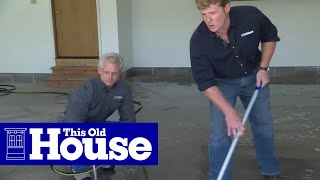 How to Epoxy Coat a Garage Floor  This Old House [upl. by Anabahs141]