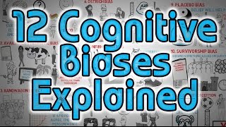 12 Cognitive Biases Explained  How to Think Better and More Logically Removing Bias [upl. by Naraa225]