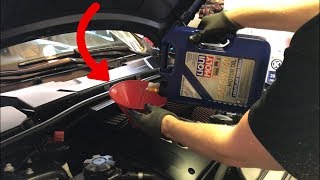 BMW ENGINE OIL CHANGE TIPS FOR BEGINNERS [upl. by Kurys]