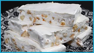 TORRONE BIANCO Morbido Fatto in Casa Italian Recipe [upl. by Knick]