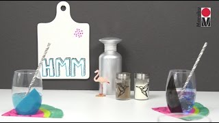 DIY Glas und Porzellan bemalen [upl. by Hawken]