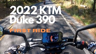 First Ride 2022 KTM Duke 390 [upl. by Bobbye]