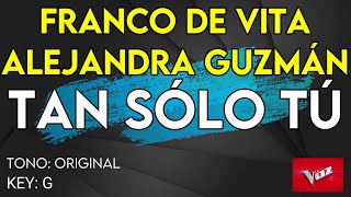 Franco De Vita amp Alejandra Guzmán La Voz 2021  Tan Sólo Tú  Karaoke Instrumental [upl. by Haerr849]