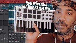 AKAI MPK Mini MK3  Boom Bap Sampling  MPC Beats [upl. by Aeneus]