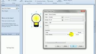 72 Creating Visio Shape Data Fields [upl. by Nyleaj887]