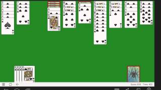 Classic Spider Solitaire gameplay [upl. by Einahpets]