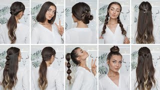 10 EASY HEATLESS BACK TO SCHOOL HAIRSTYLES [upl. by Mount]