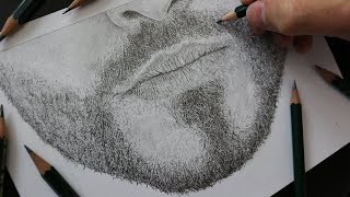 How To Draw REALISTIC FACIAL HAIR with Pencil  TUTORIAL [upl. by Fransis]