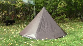 Make A Tarp Tent Tipi Hot Tent On The Cheap [upl. by Uot]