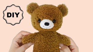 くまのぬいぐるみの作り方  How to Make a Stuffed Animal  Handmade Plush Toy [upl. by Torbart181]